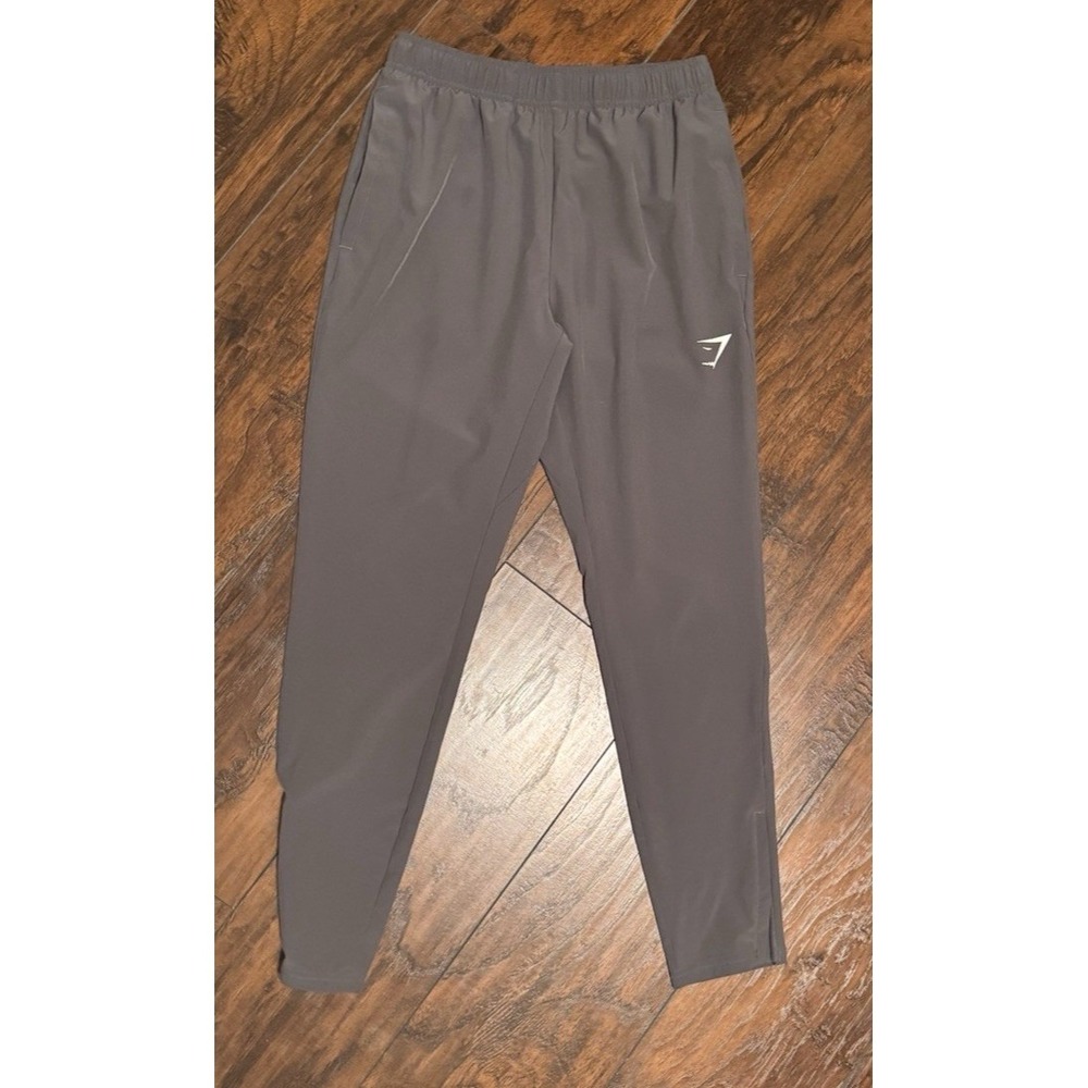 Gymshark Pants Mens X-Small Gray Joggers Tapered Zip Ankle Running Gym‎ Training